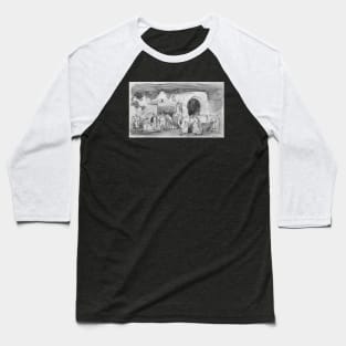 Gathering (after an old painting) Baseball T-Shirt